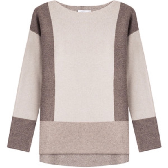 VINCE Intarsia Colorblock Wool/Cashmere Sweater (NWOT) - Picture 1 of 7